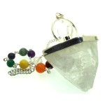 Apophyllite Gemstone Crystal Chakra Pendulum